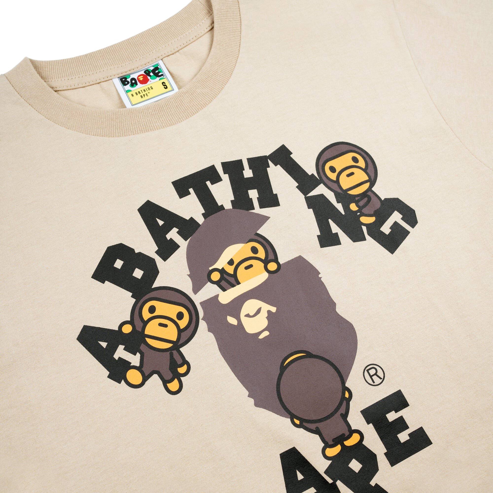 BAPE College Milo Tee 'Beige' - 3