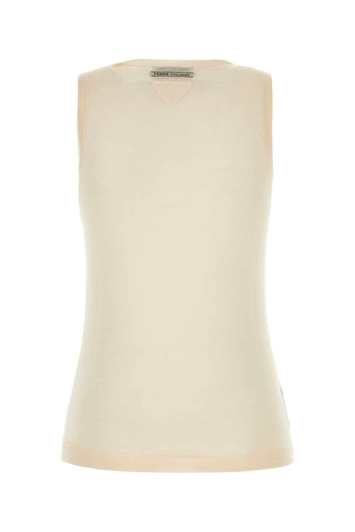 Prada Women Skin Pink Cashmere Blend Vest - 2