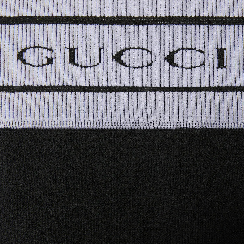 Jacquard tubular jersey short leggings 6