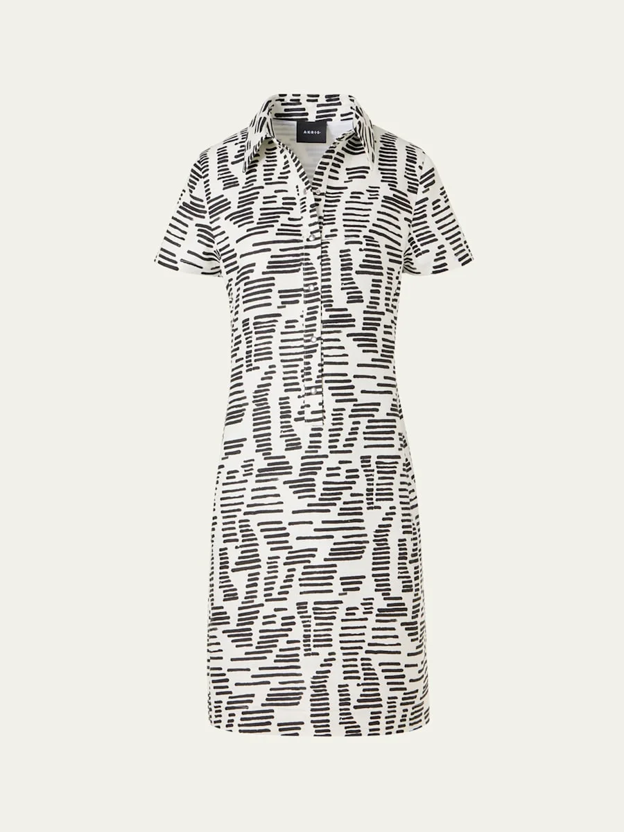 Dance Movements Linen Toile Polo Dress - 1