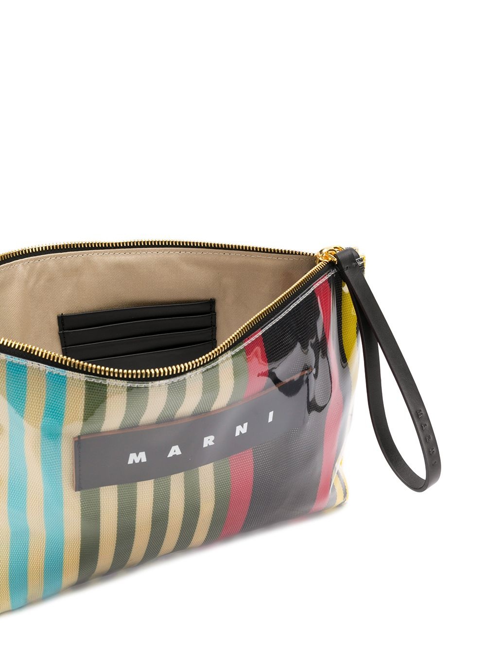 striped clutch bag - 5