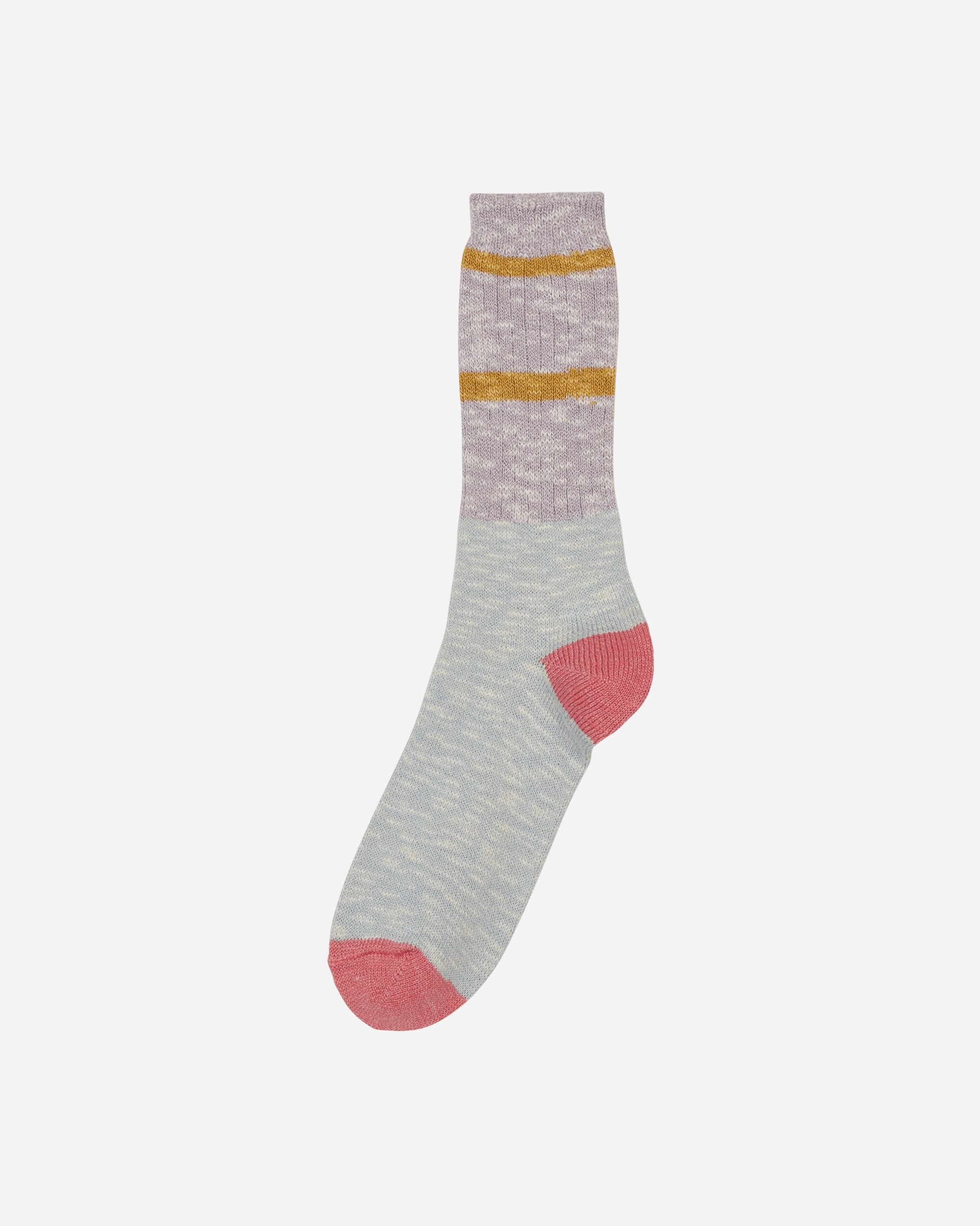 【関税込み】BRAIN DEAD \"Slub 2 Stripes\" socks Brain Dead: Men's Slub 2 Stripes Crew Sock (Light Blue
