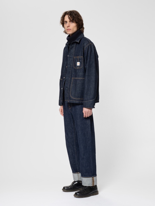 Howie Chore Jacket One Wash Blue - 5