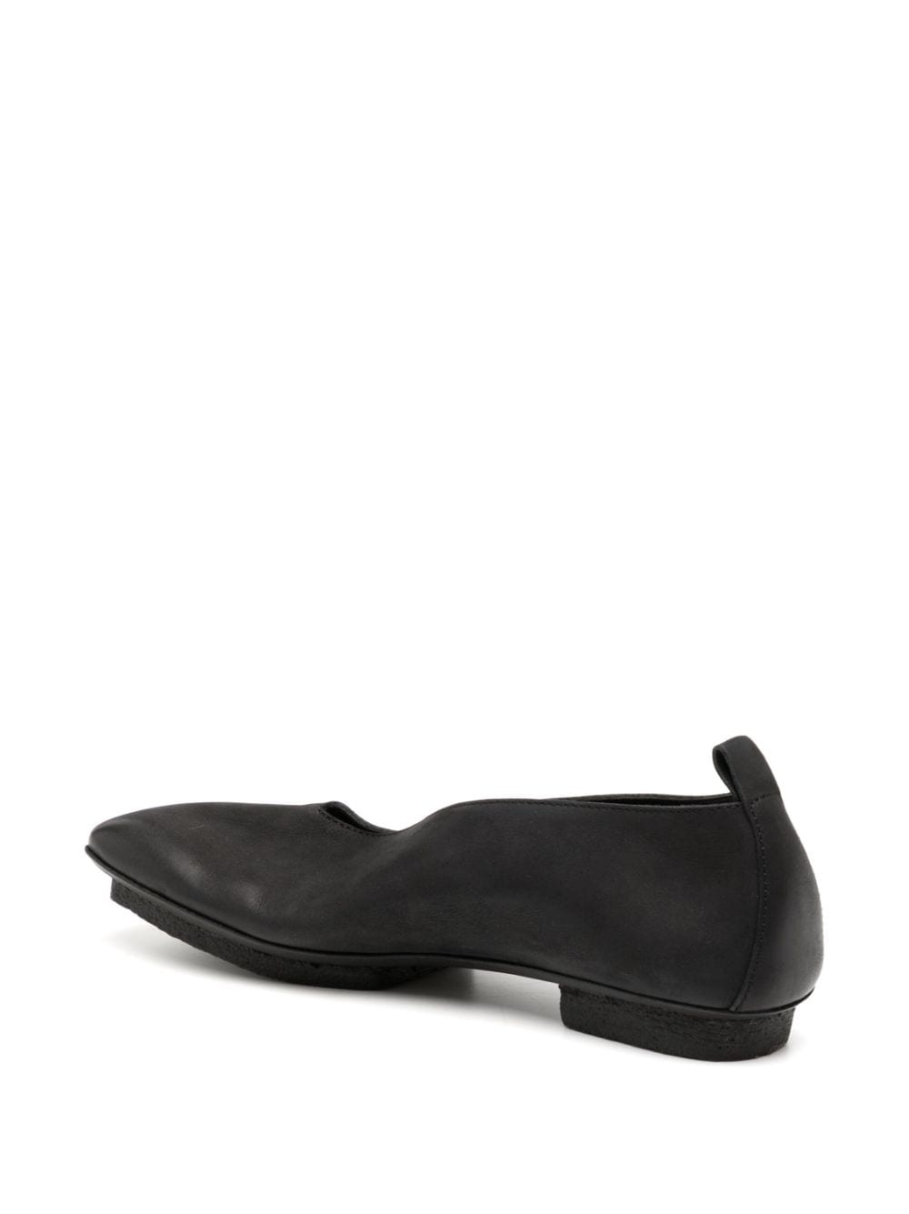 asymmetric-toe leather ballerinas - 3