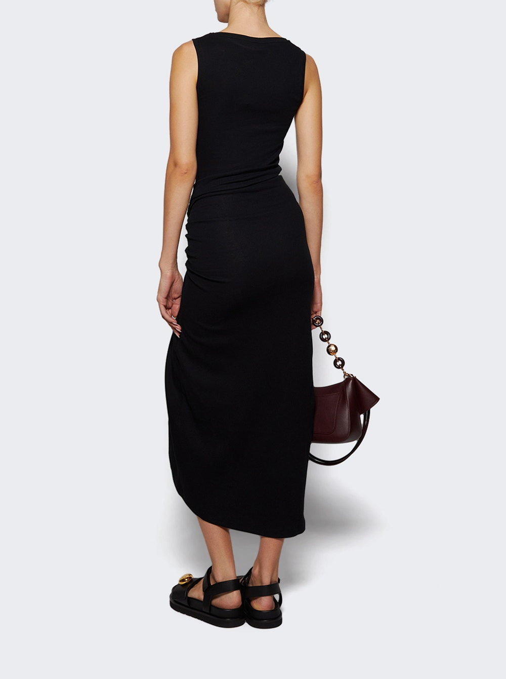 Cotton Tank Dress Black - 4