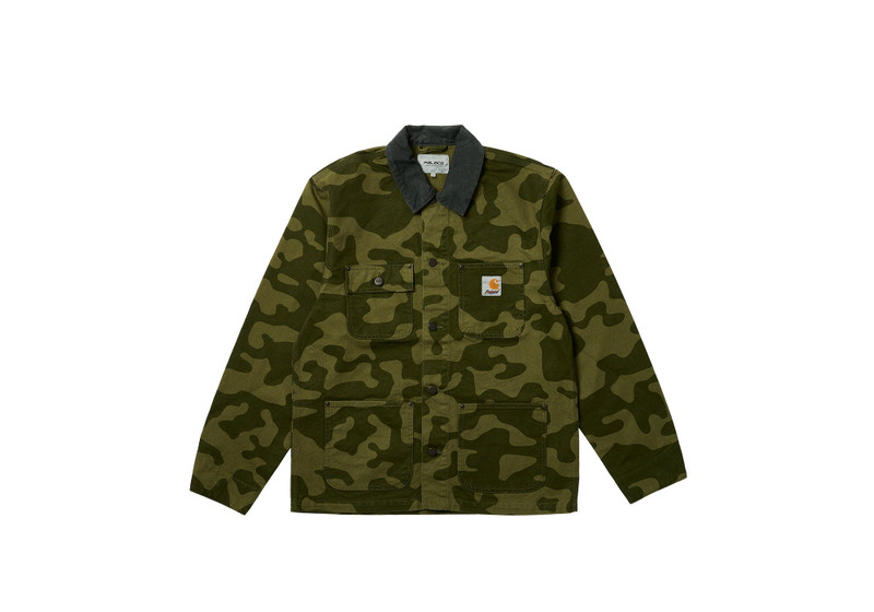 PALACE CARHARTT WIP MICHIGAN COAT DOLLAR 녹색 CAMO - 1