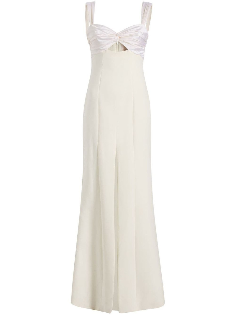 Julie sweetheart-neck side-slit gown 1