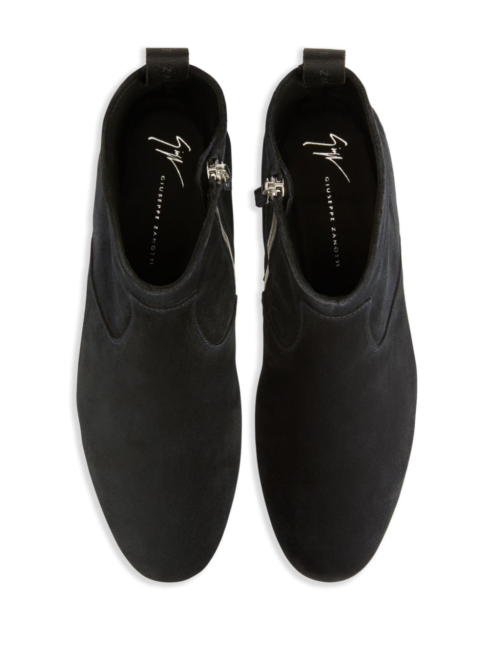 Ron panelled suede ankle boots - 4
