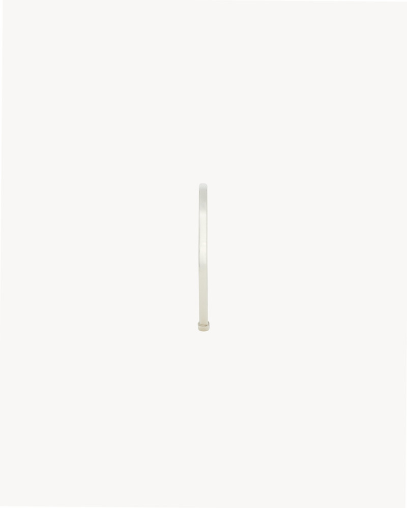 SAINT LAURENT THIN CUFF IN STERLING SILVER 3