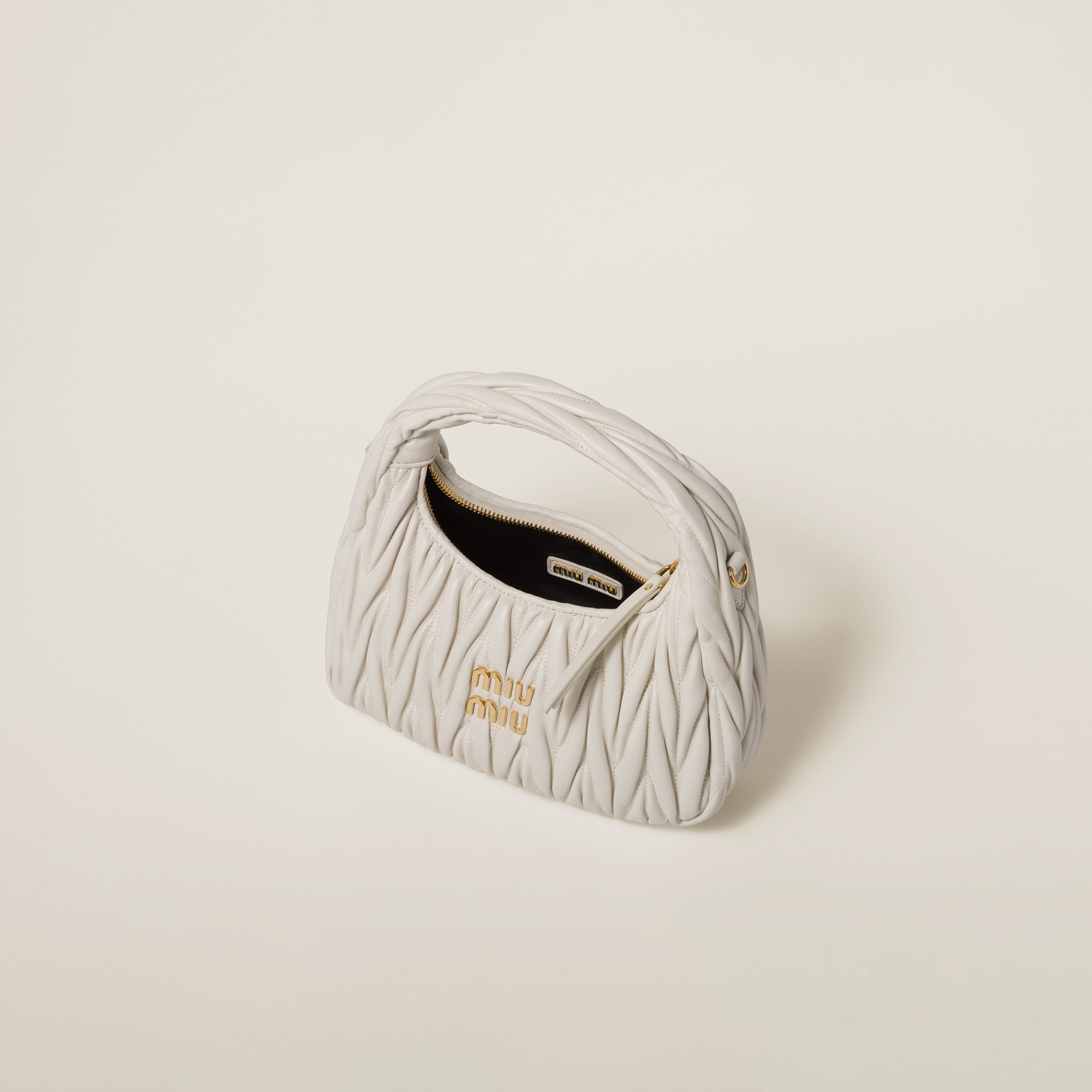 Wander matelassé nappa leather hobo bag - 6