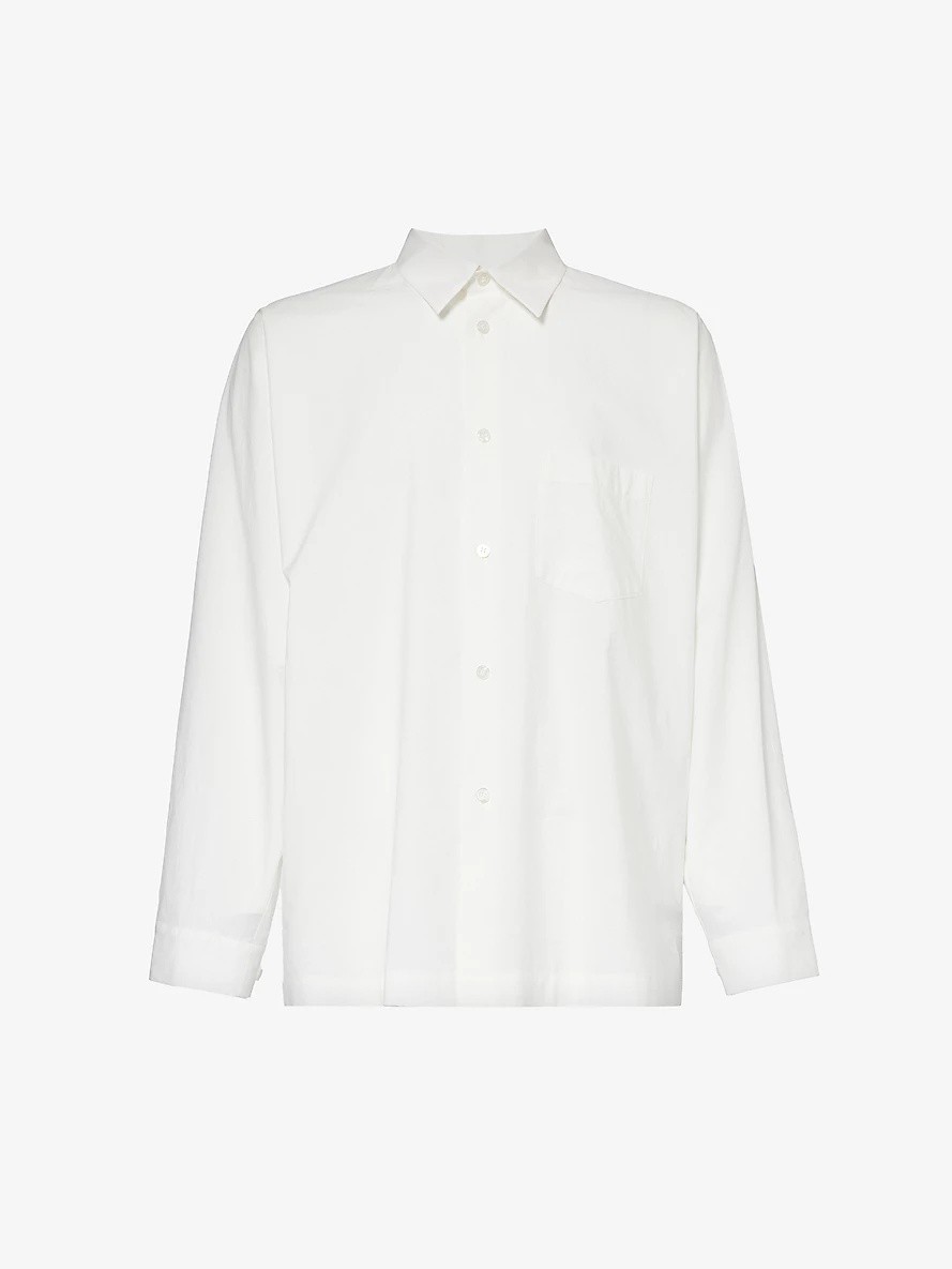 Streamline relaxed-fit cotton-poplin shirt - 1
