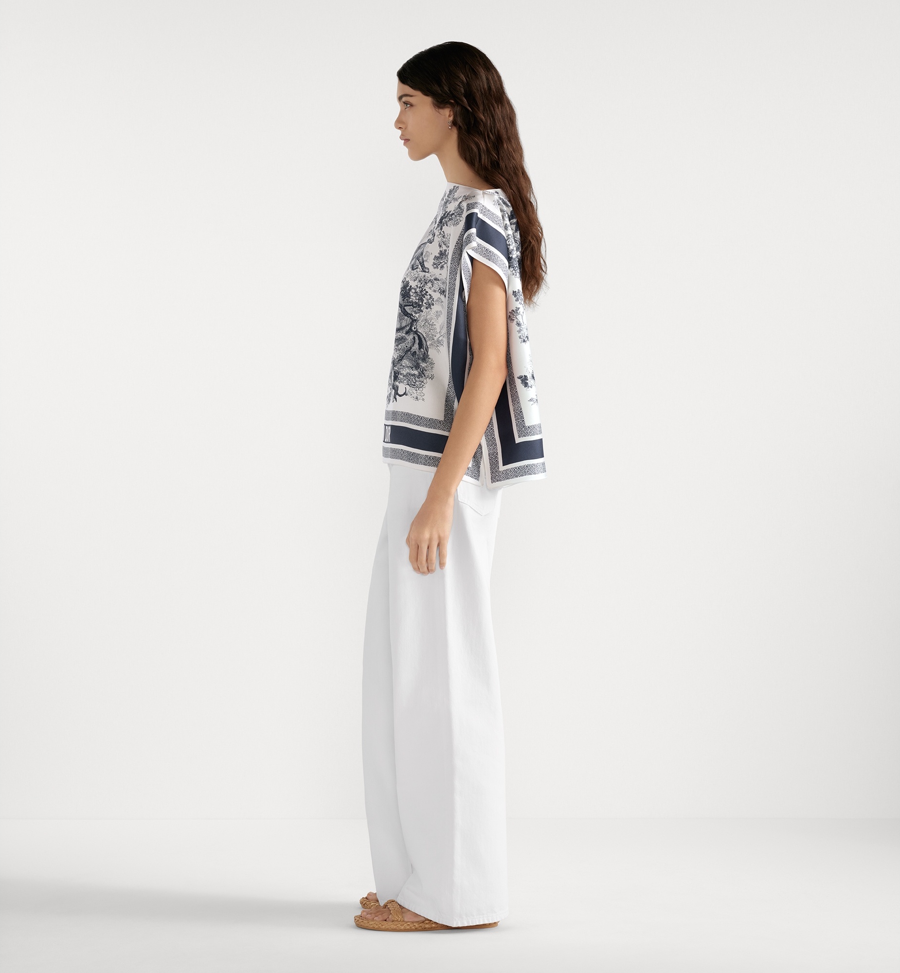 Dioriviera Toile de Jouy Sauvage Dior Silk Top - 7