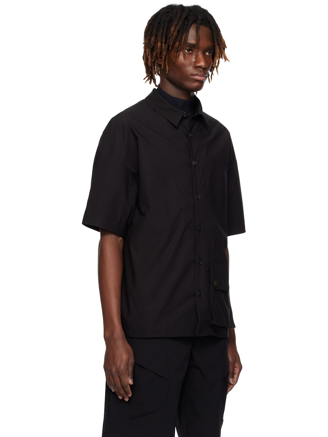 Black Half Sleeve Shirt - 2