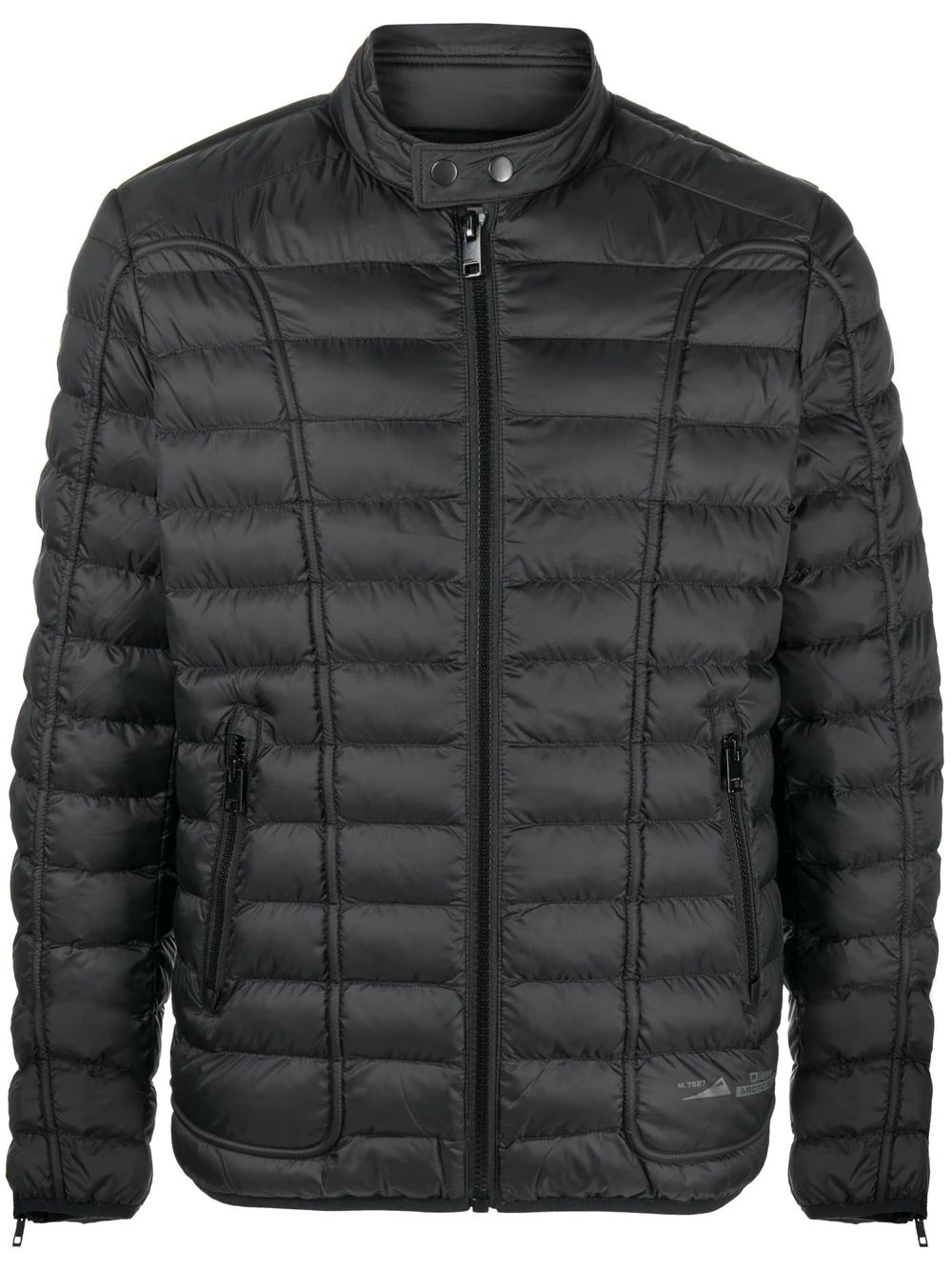 zipped padded jacket - 1