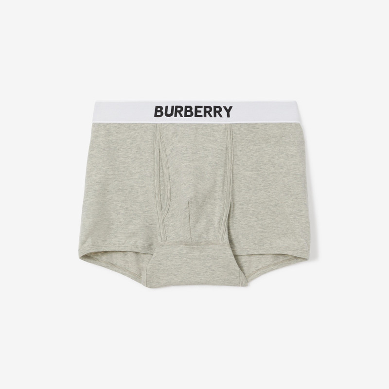Logo Detail Stretch Cotton Boxer Shorts 1
