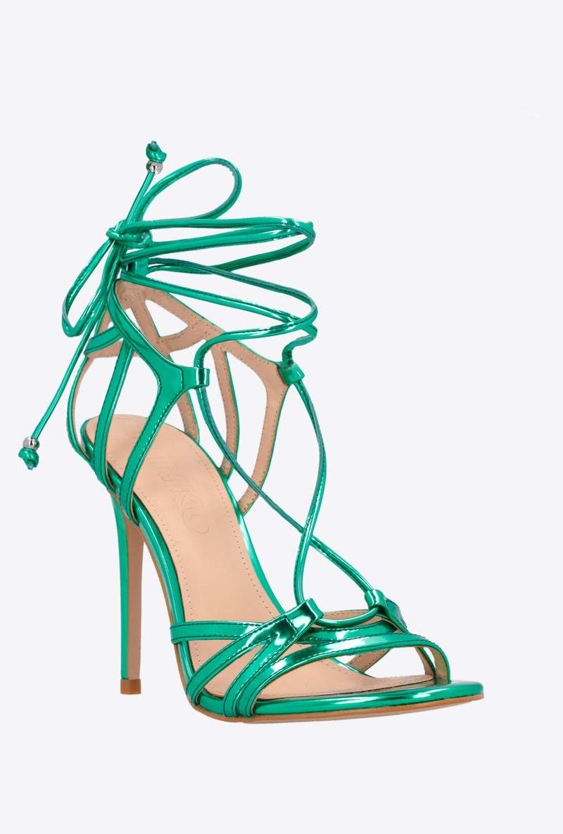 LAMINATED MIRROR-EFFECT SANDALS 2