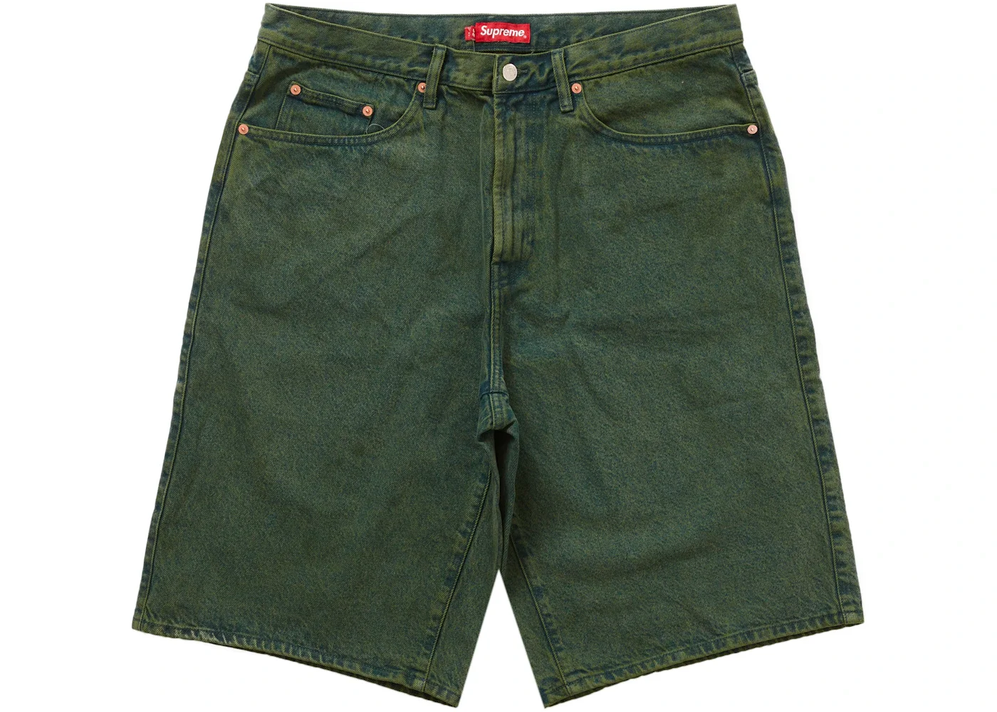 Supreme Baggy Denim Short Green - 1