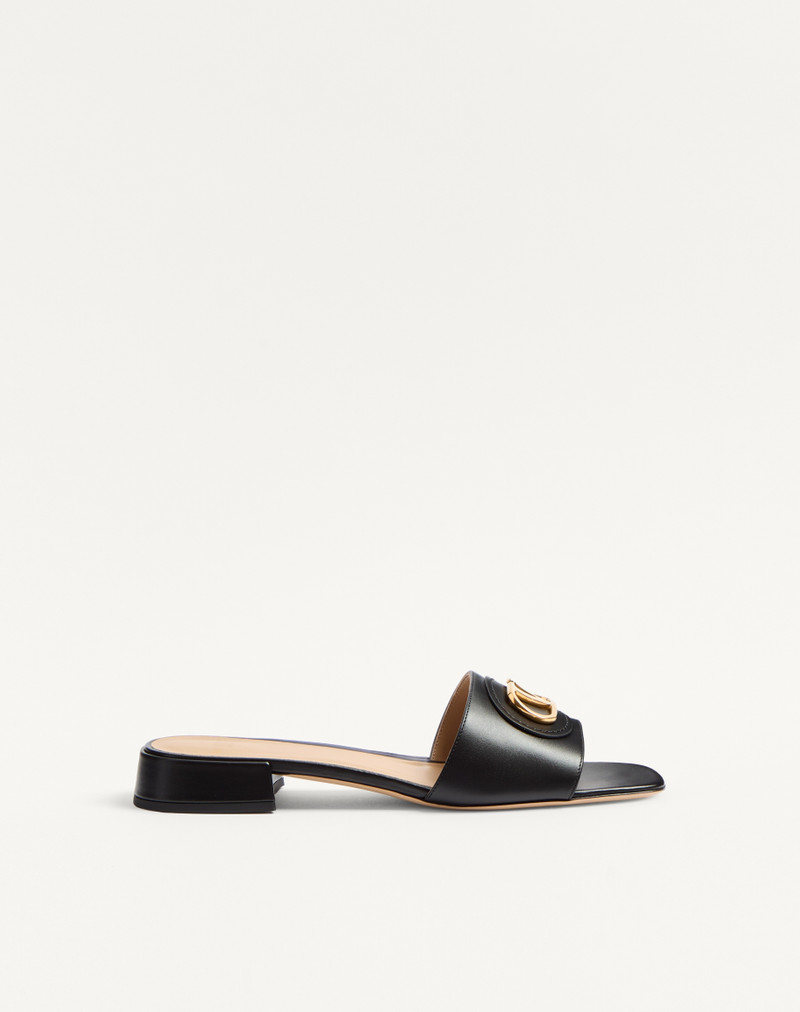 VLOGO SIGNATURE SLIDE SANDAL IN CALFSKIN 20MM 1