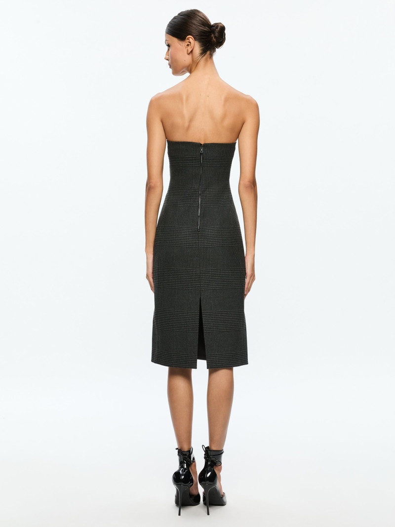 Alice + Olivia KELLY STRAPLESS MIDI DRESS - CL000R15517F026 | REVERSIBLE