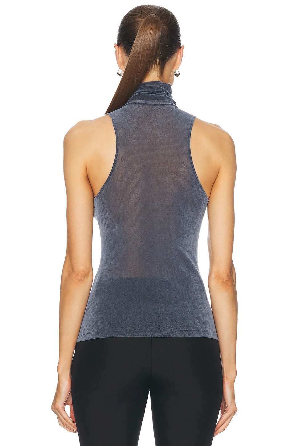 Turtleneck Racerback Tank Top - 3