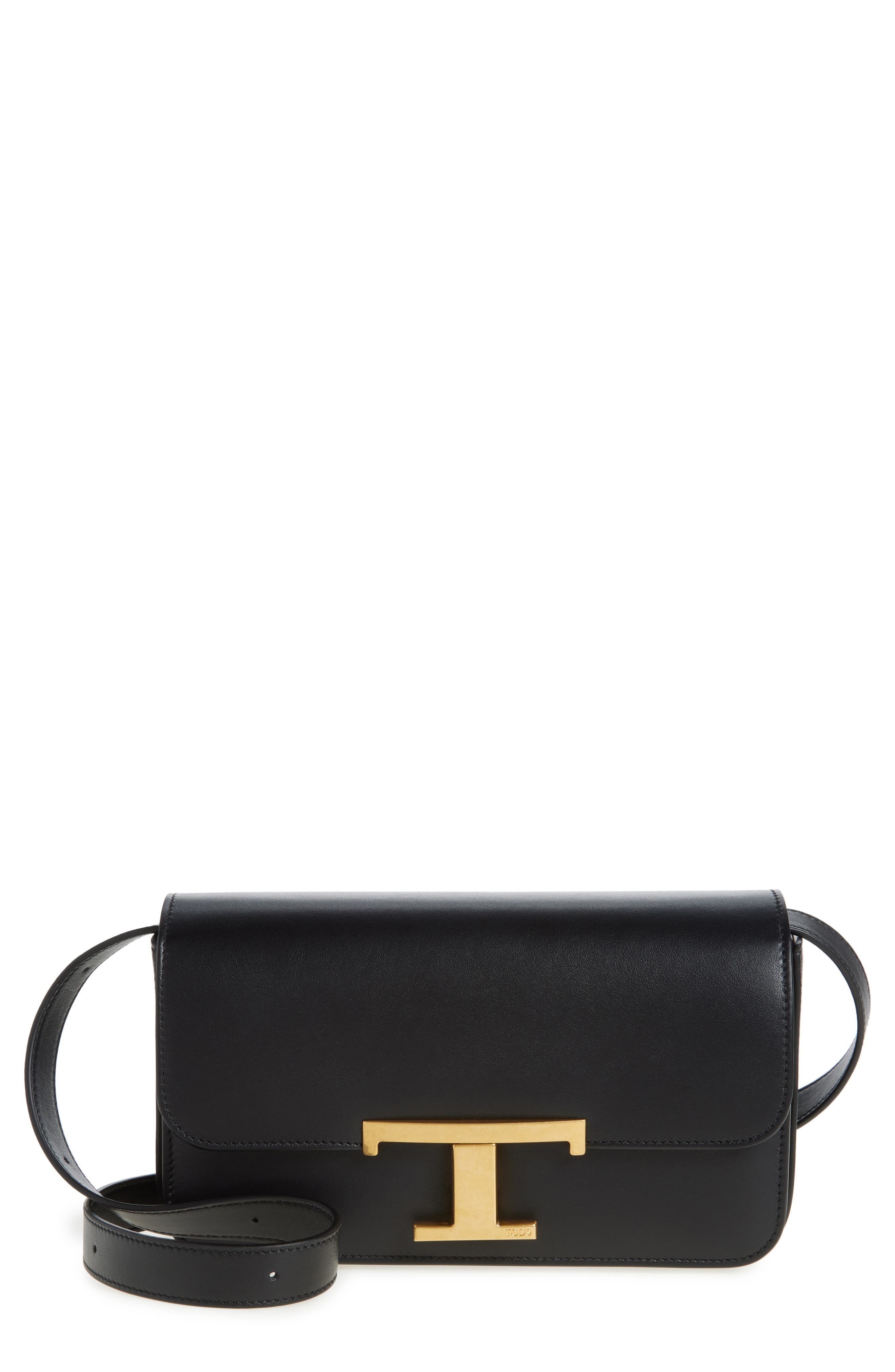 Tod's Micro T-Timeless Leather Shoulder Bag in Nero at Nordstrom - 1