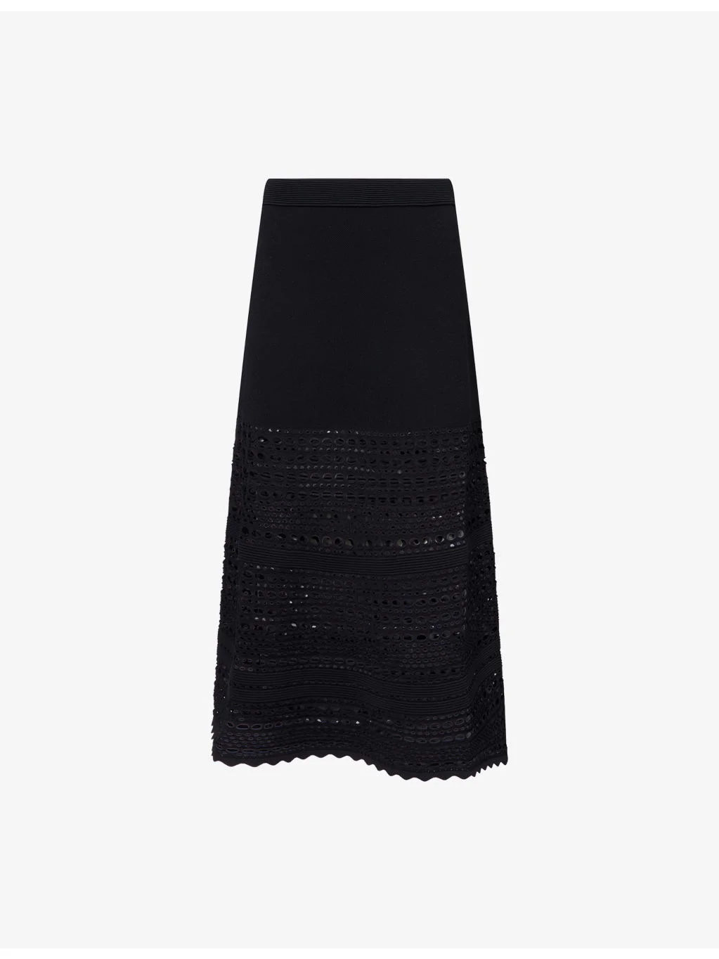 Westly Open-Stitch Midi Skirt - 1