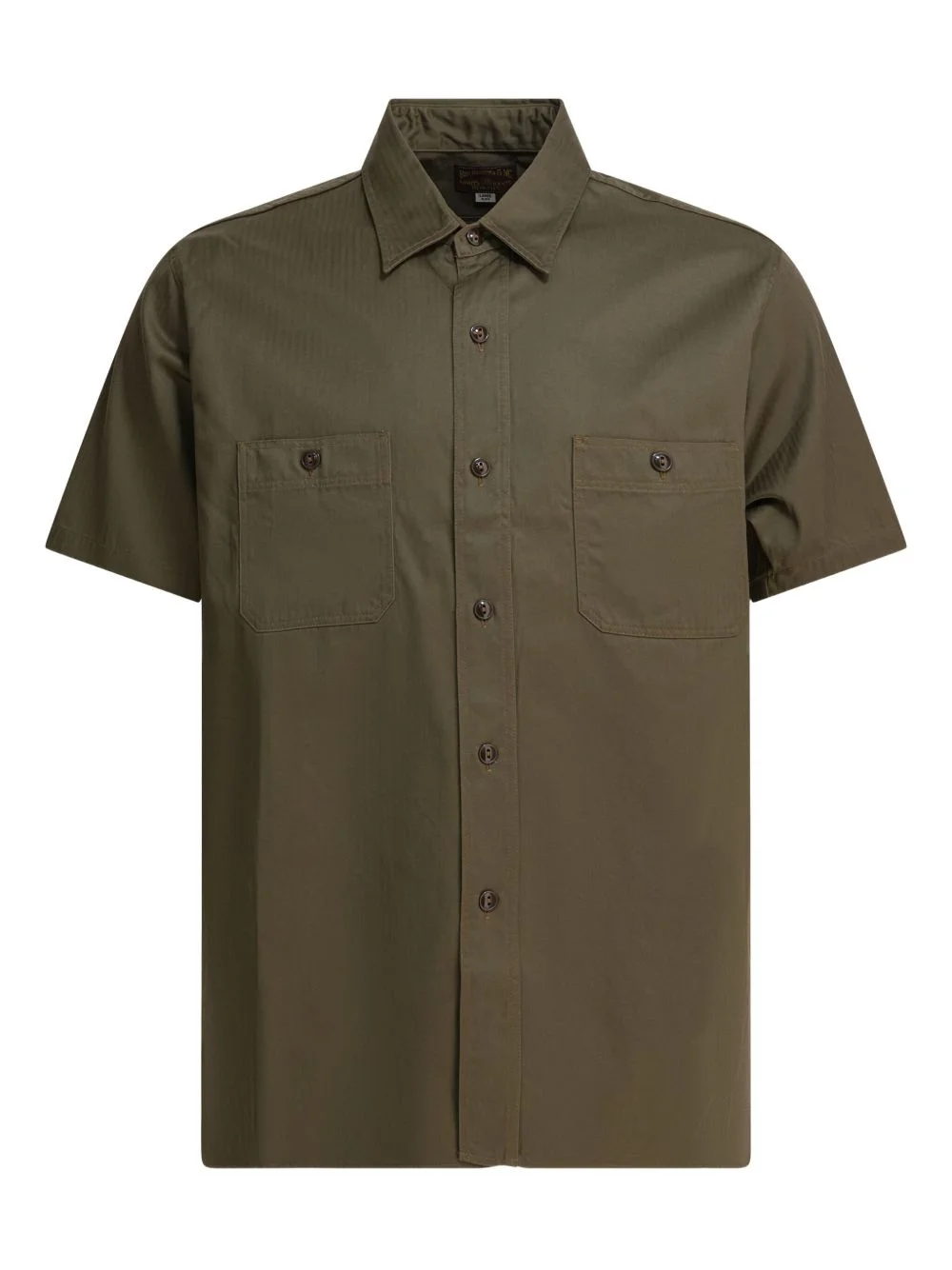 herringbone cotton shirt - 1