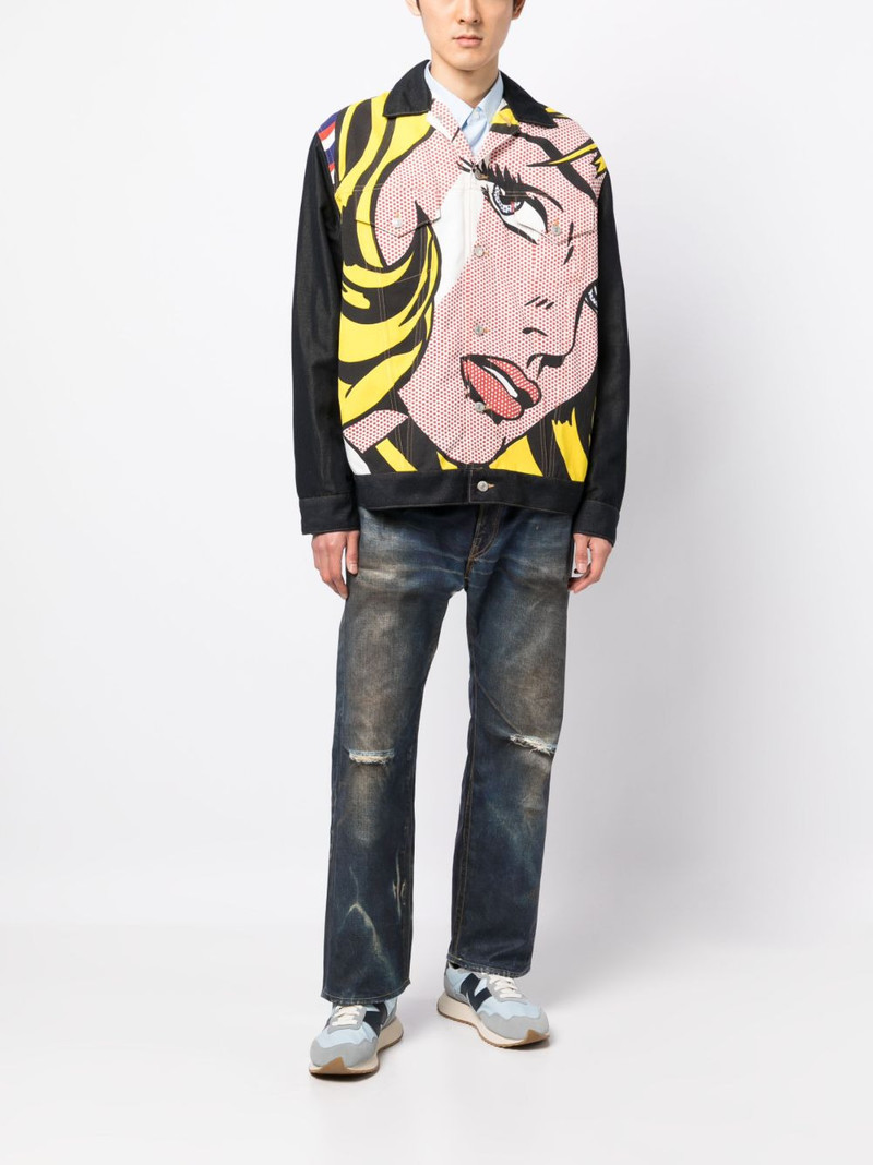 Junya Watanabe MAN pop-art button-up jacket outlook