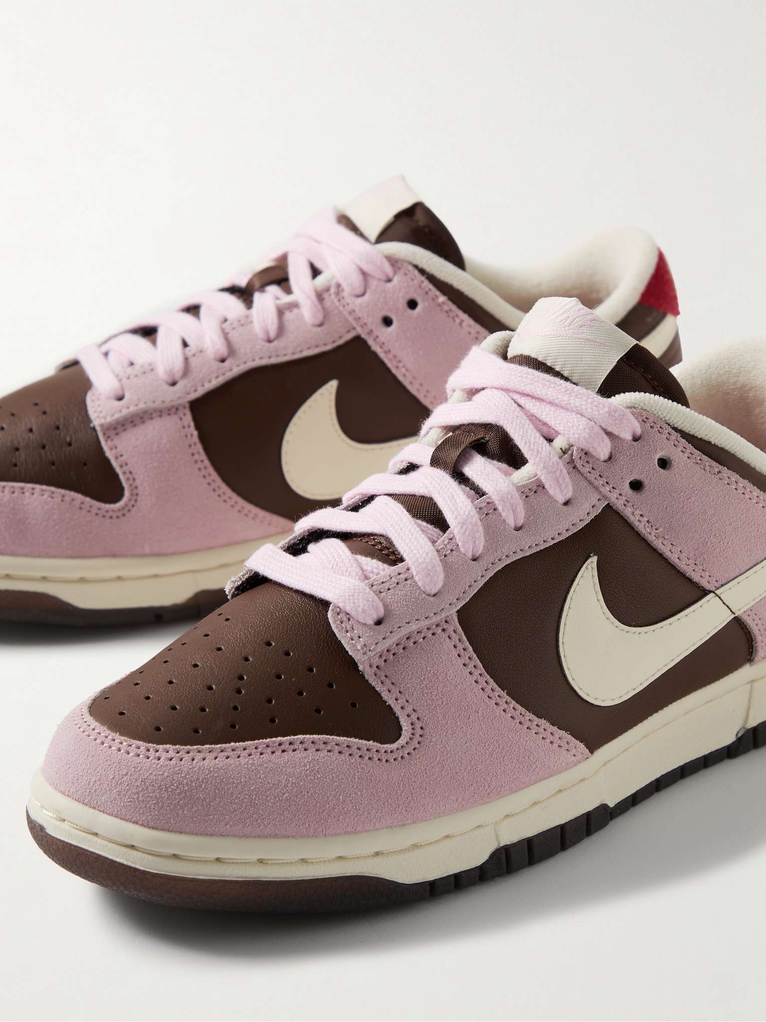 Dunk Low Leather and Suede Sneakers - 6