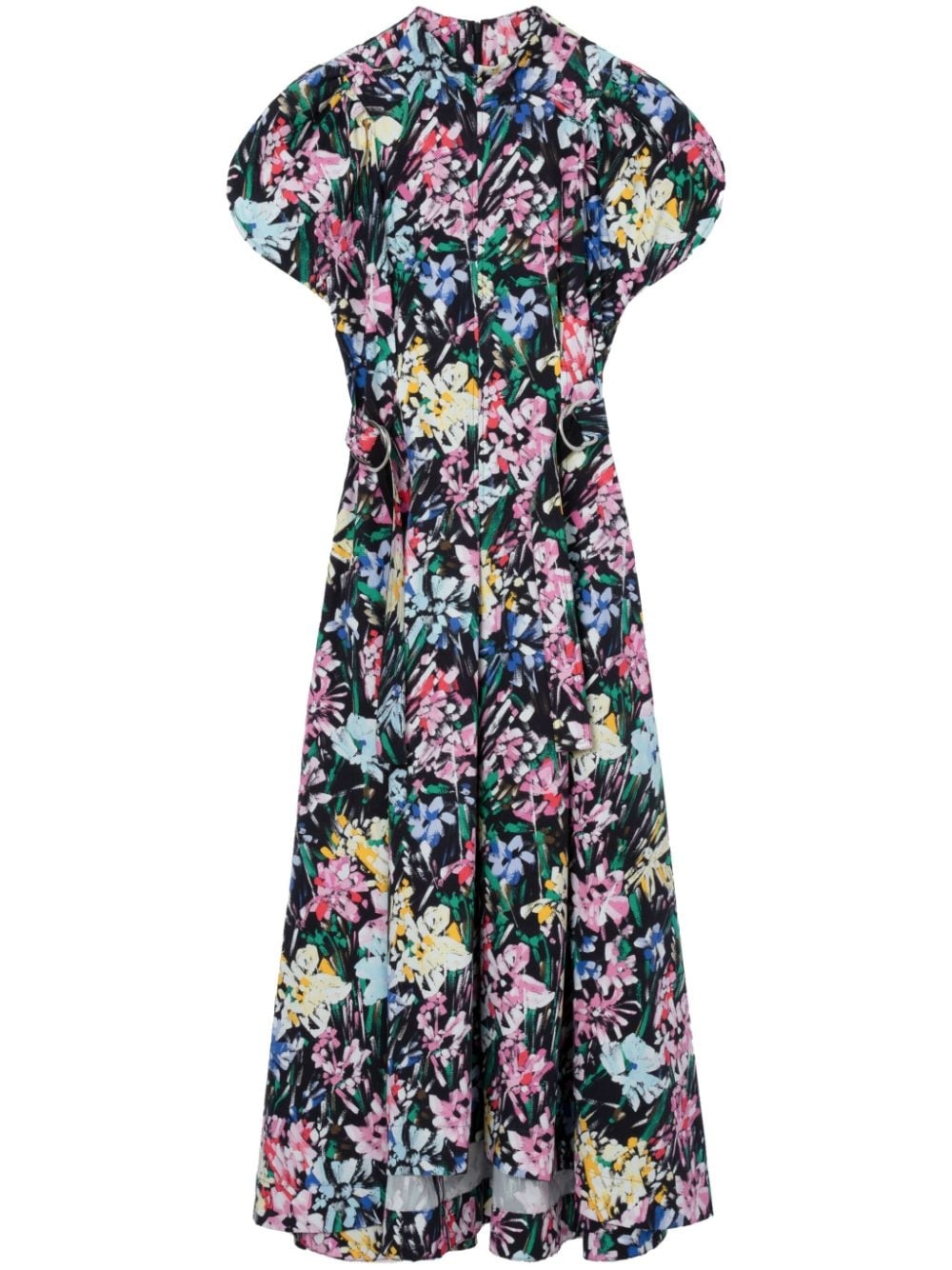 Flowerworks tulip-print maxi dress - 1