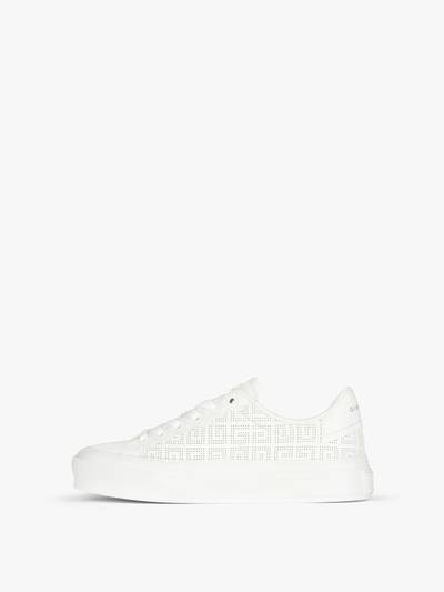 Givenchy CITY SPORT SNEAKERS IN 4G PERFORATED LEATHER outlook