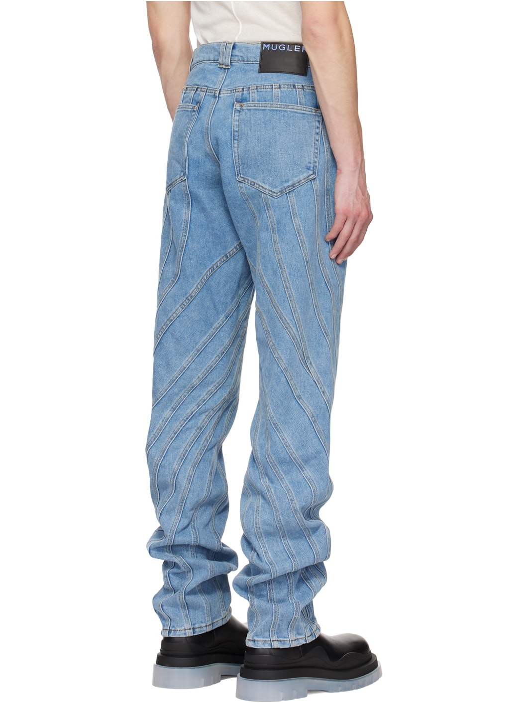 Blue Spiral Jeans - 3