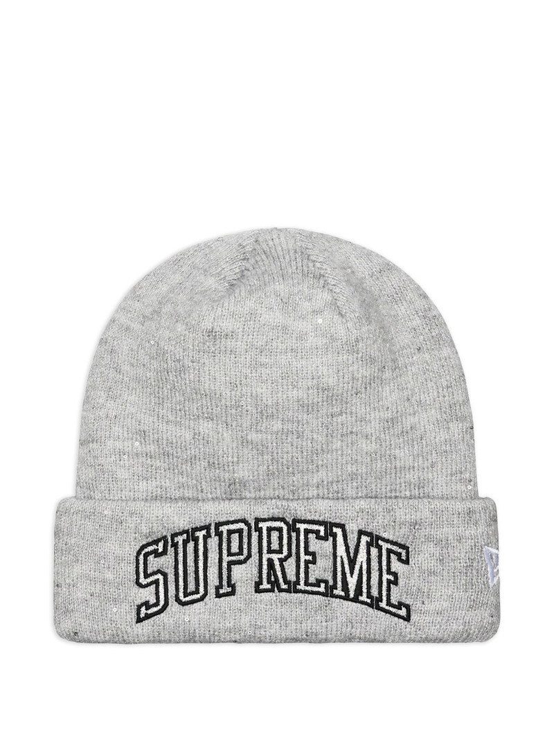 New Era Metallic Arc beanie hat 1