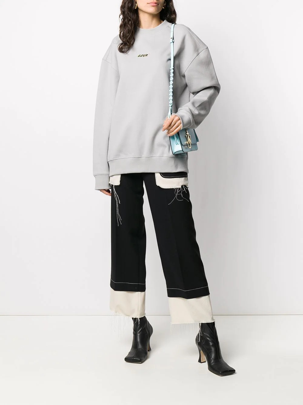 oversized logo print sweatshirt - 3