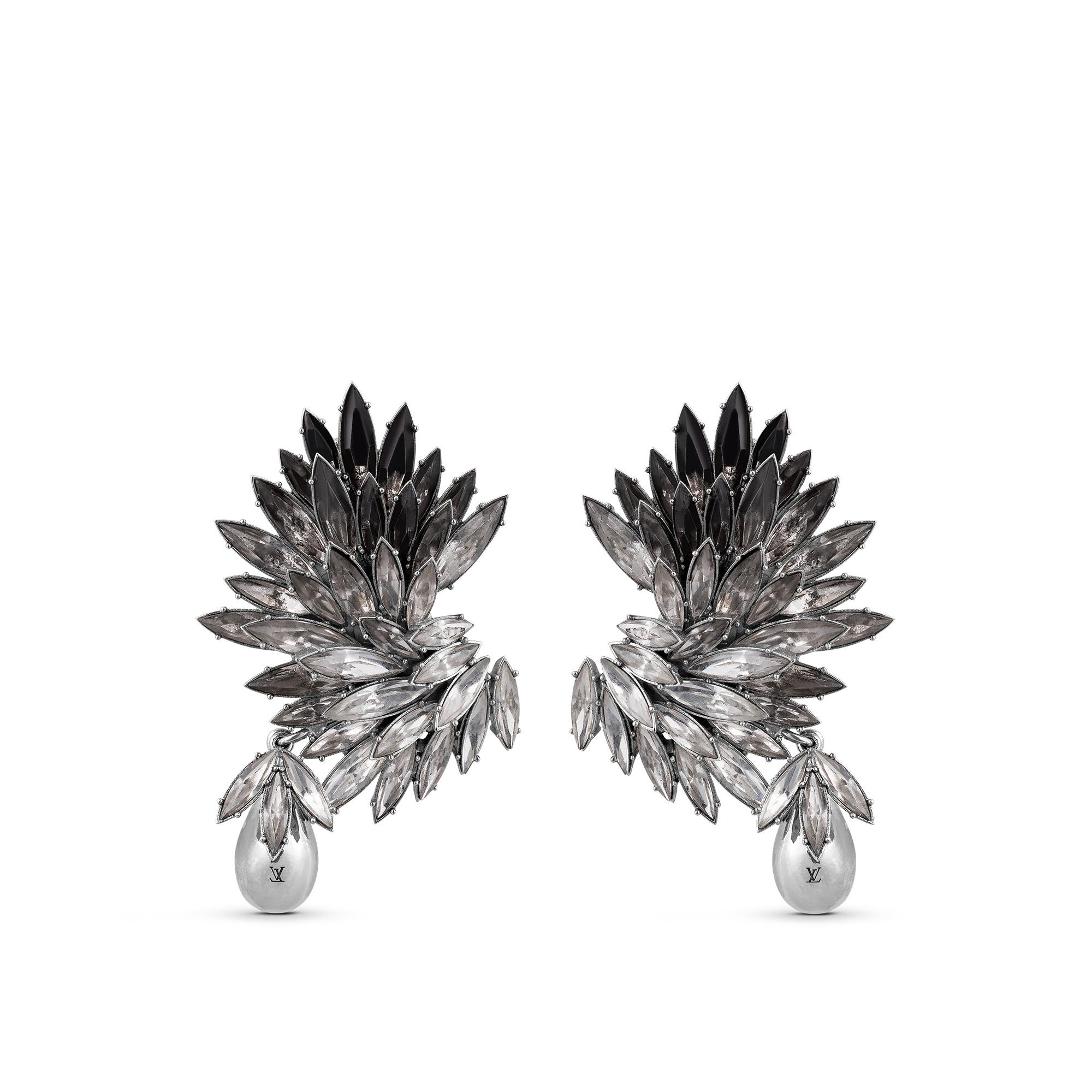 Petal Strass Earrings - 1