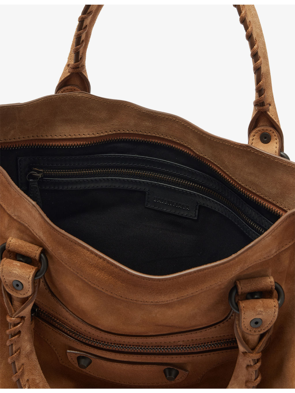 City Medium Suede Shoulder Bag - 4