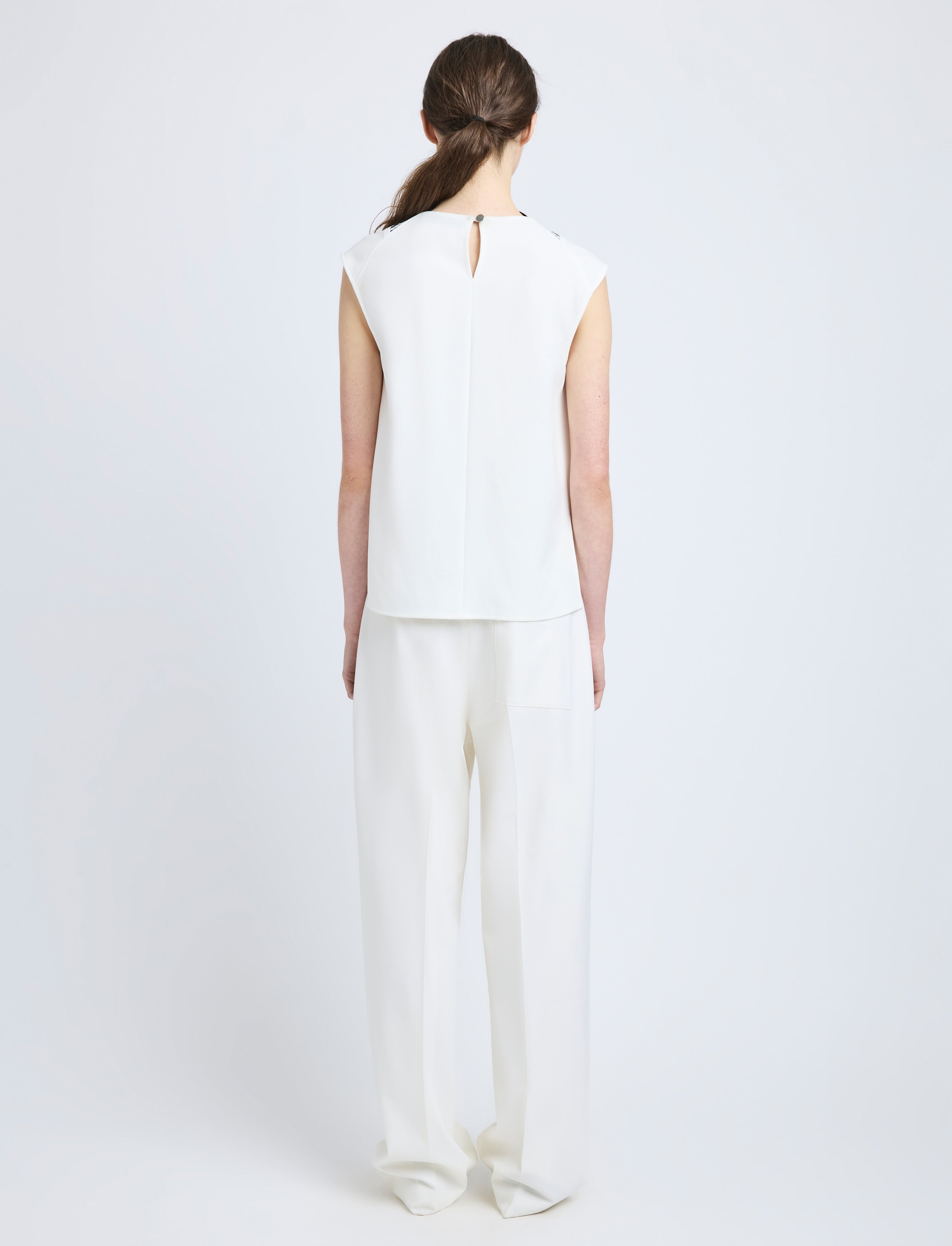 Prescott Top in Matte Viscose Crepe - 5