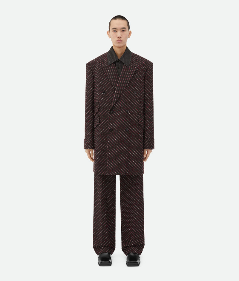 Diagonal Boucle Pinstripe Coat 4