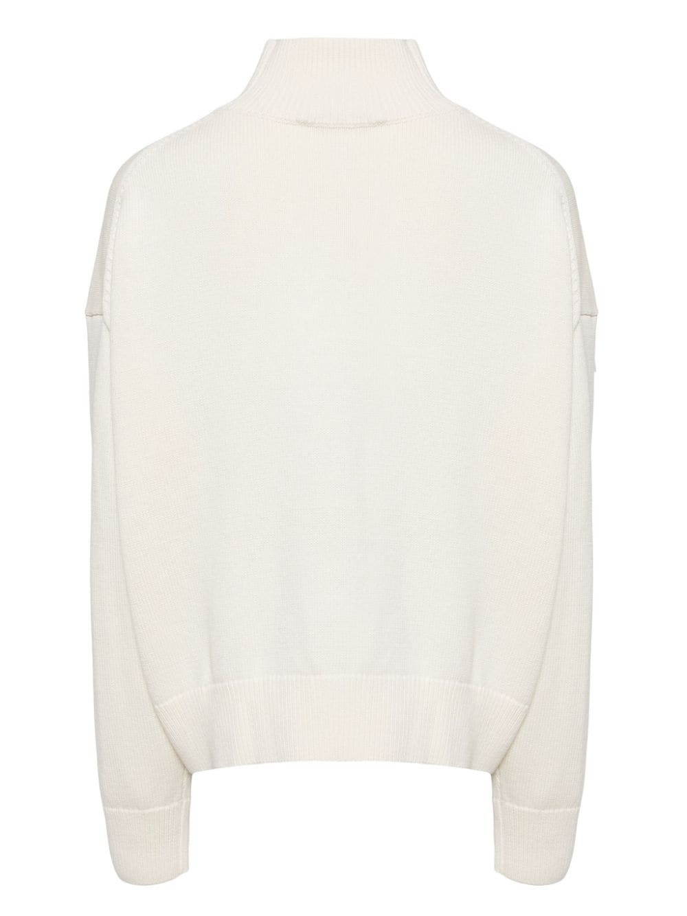 roll-neck knitted jumper - 2