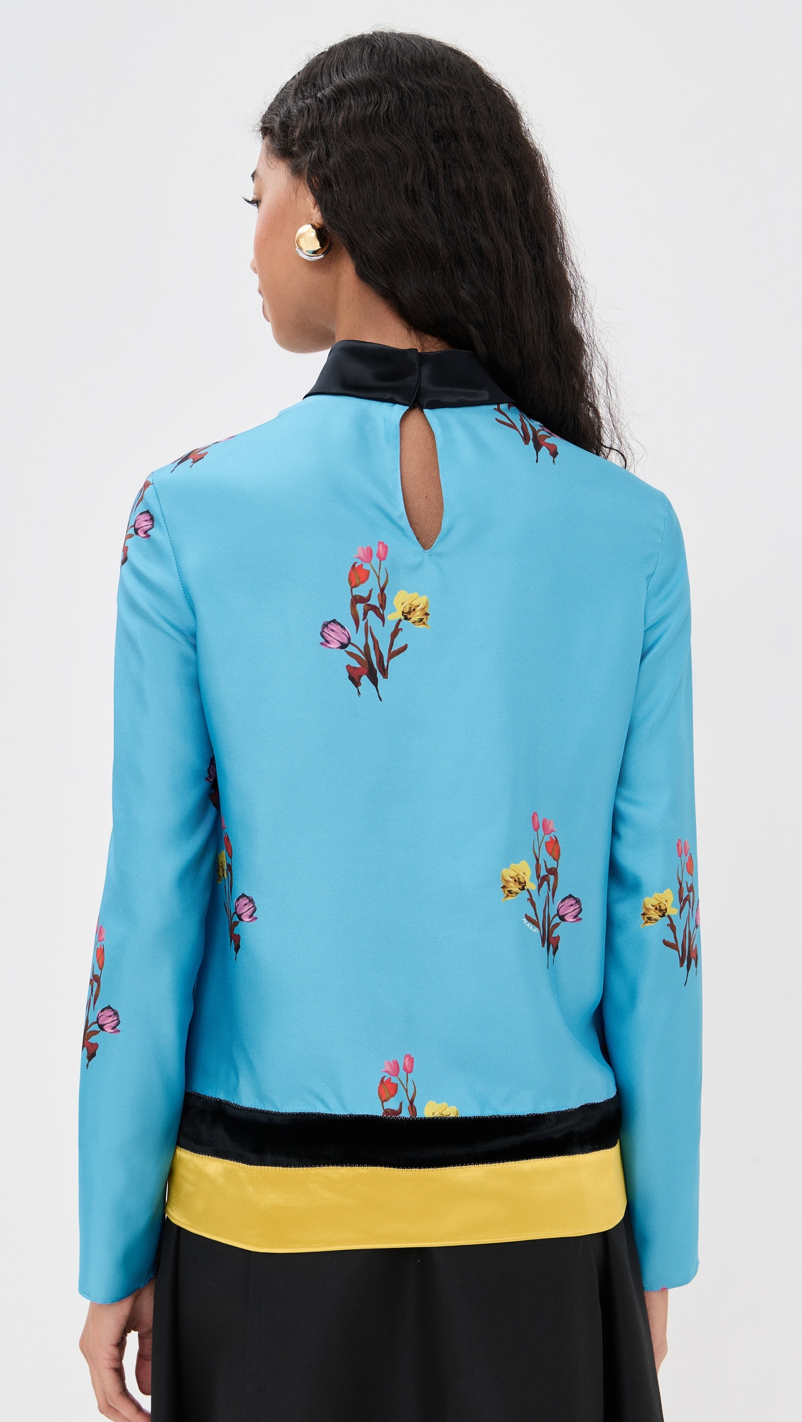 Silk Long Sleeve Top - 2