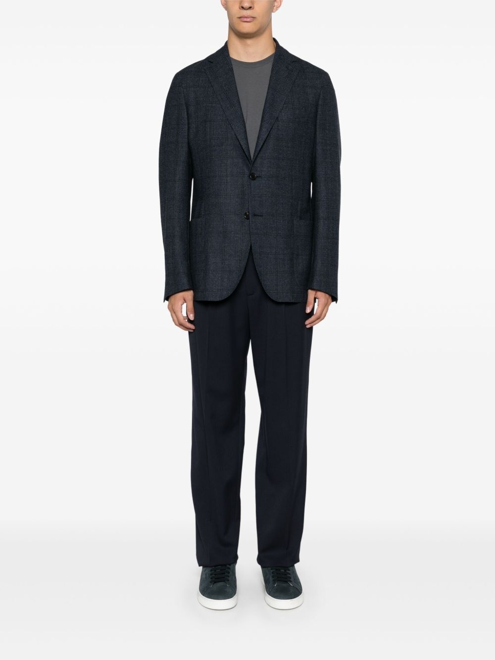 check-pattern blazer - 2