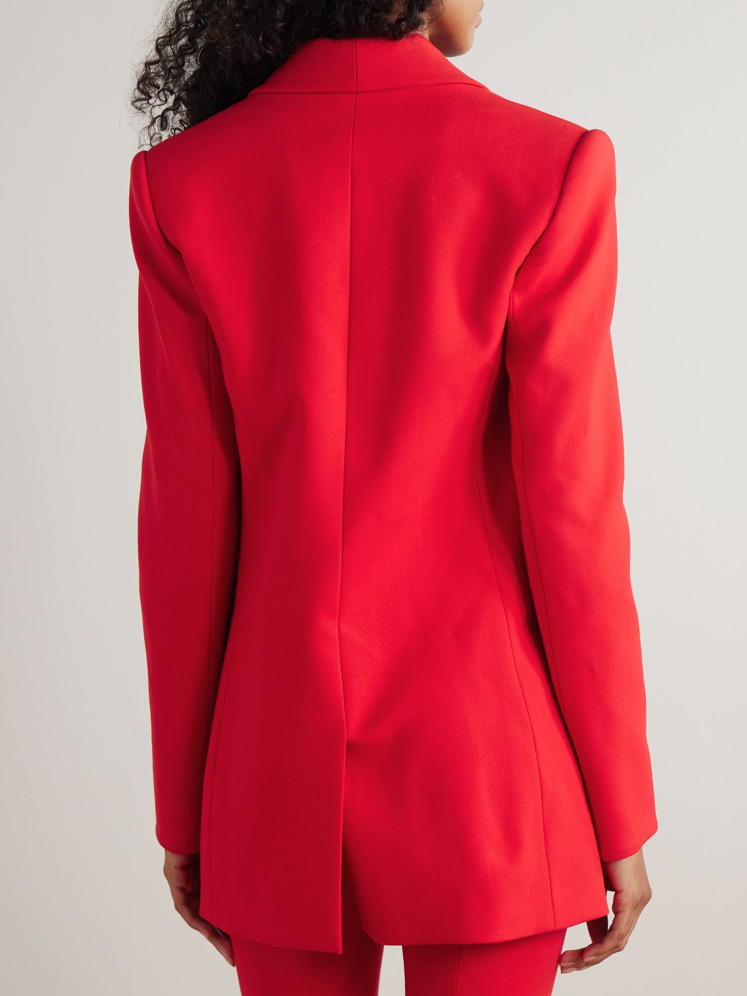 Wool-blend blazer Red - 4