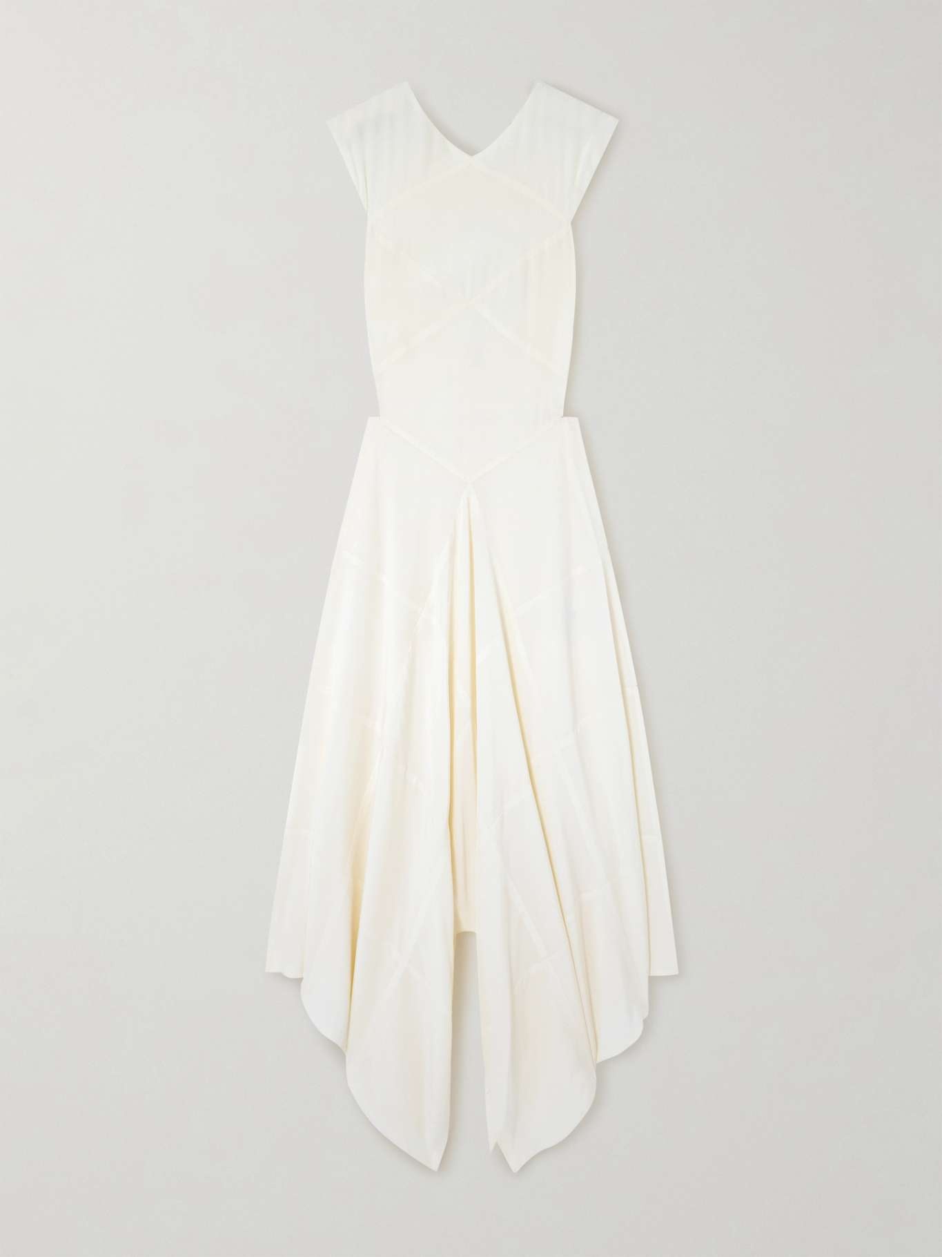 Danube open-back layered silk dress - 1