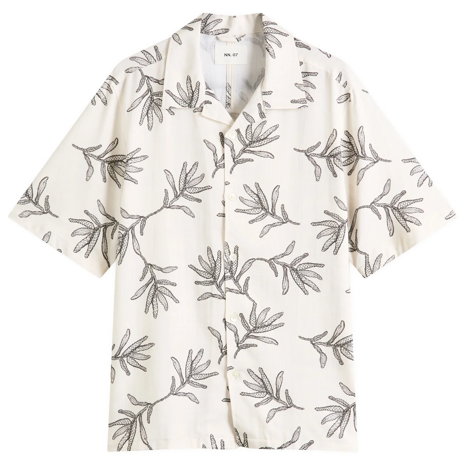 NN07 Ole Botanical Print Short Sleeve Shirt - 1