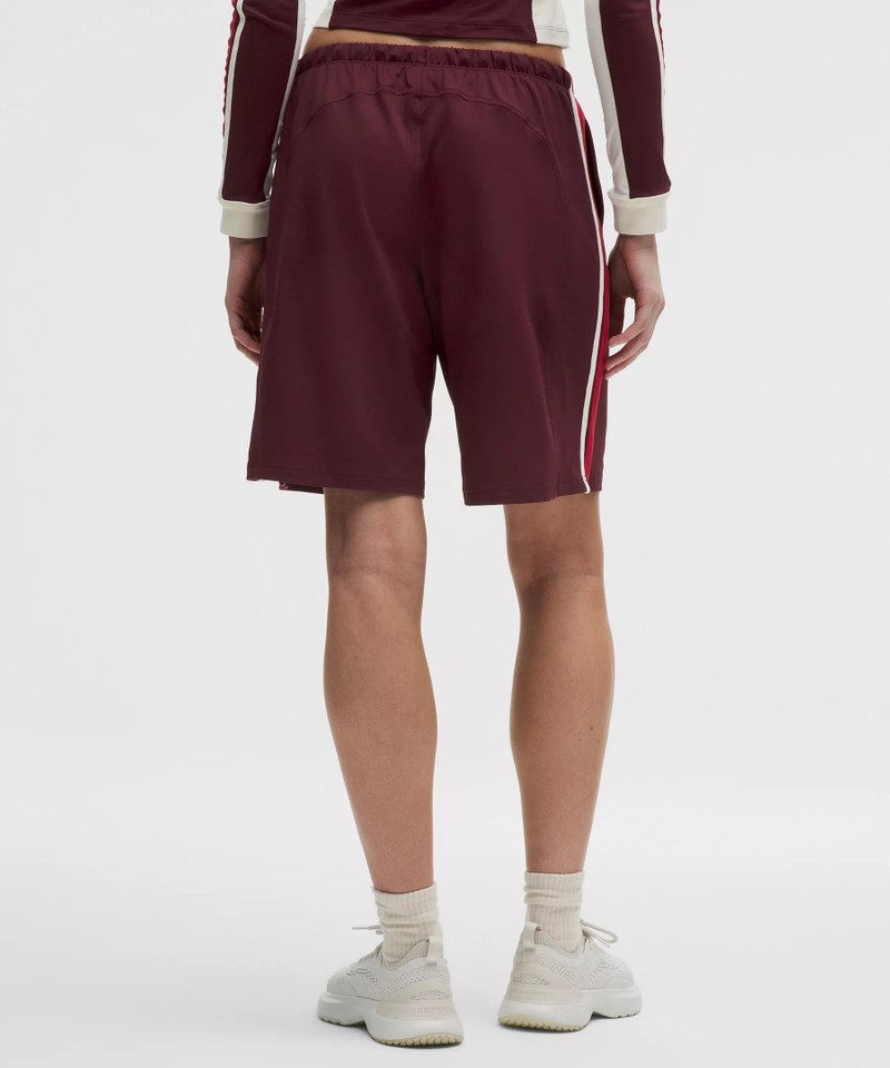 Striped Baggy Low-Rise Track Short 9.5" 3