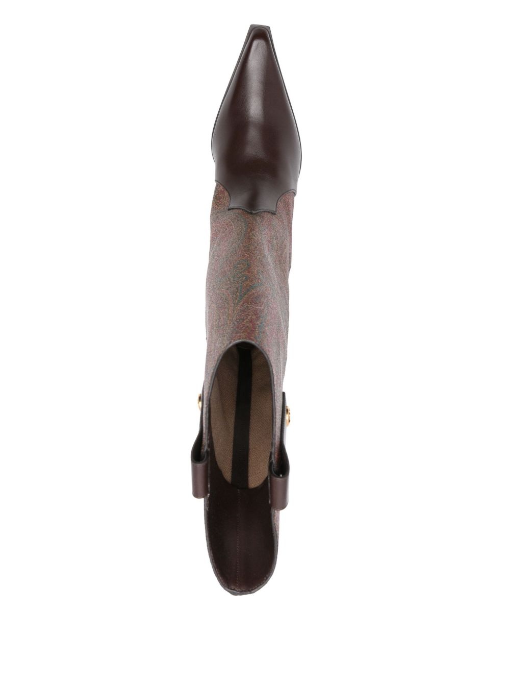 60mm paisley-jacquard leather shoes - 4