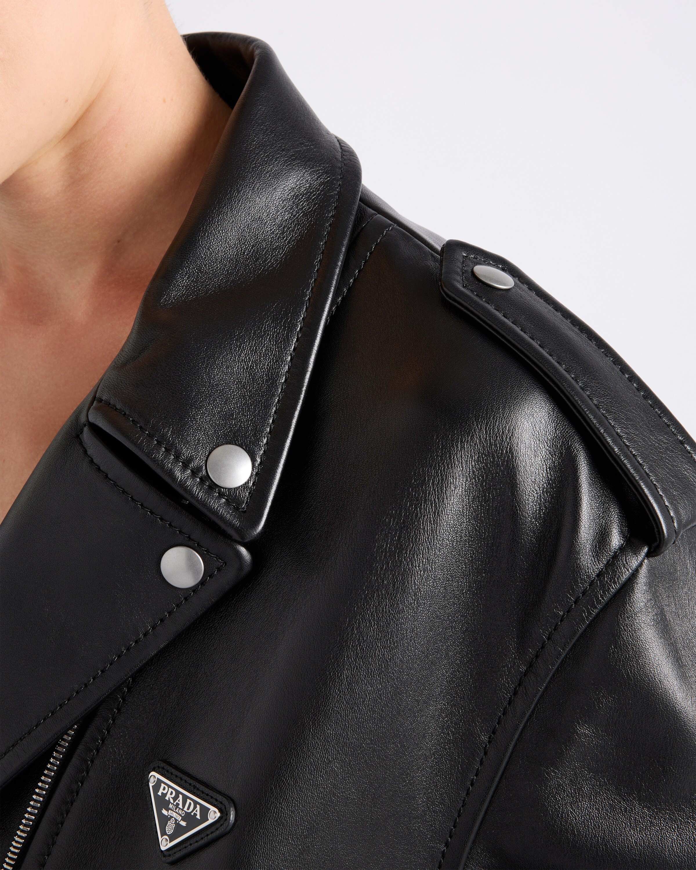 Nappa leather biker jacket - 3