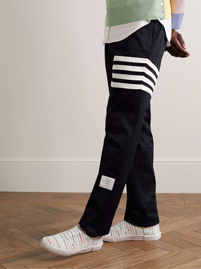 Thom Browne Grosgrain-Trimmed Tweed Sneakers outlook