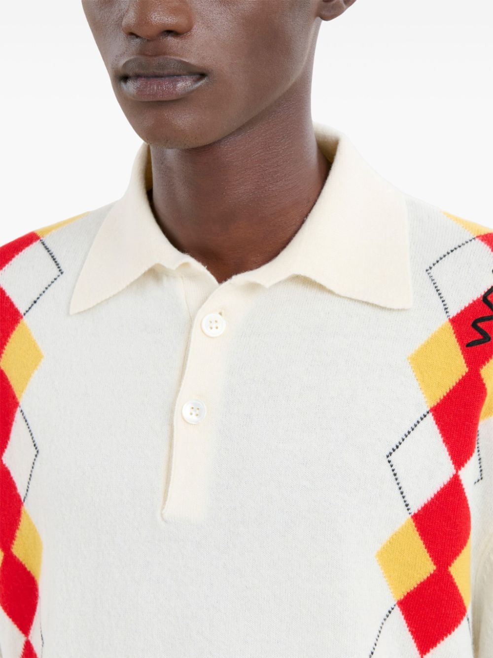 argyle polo shirt - 5