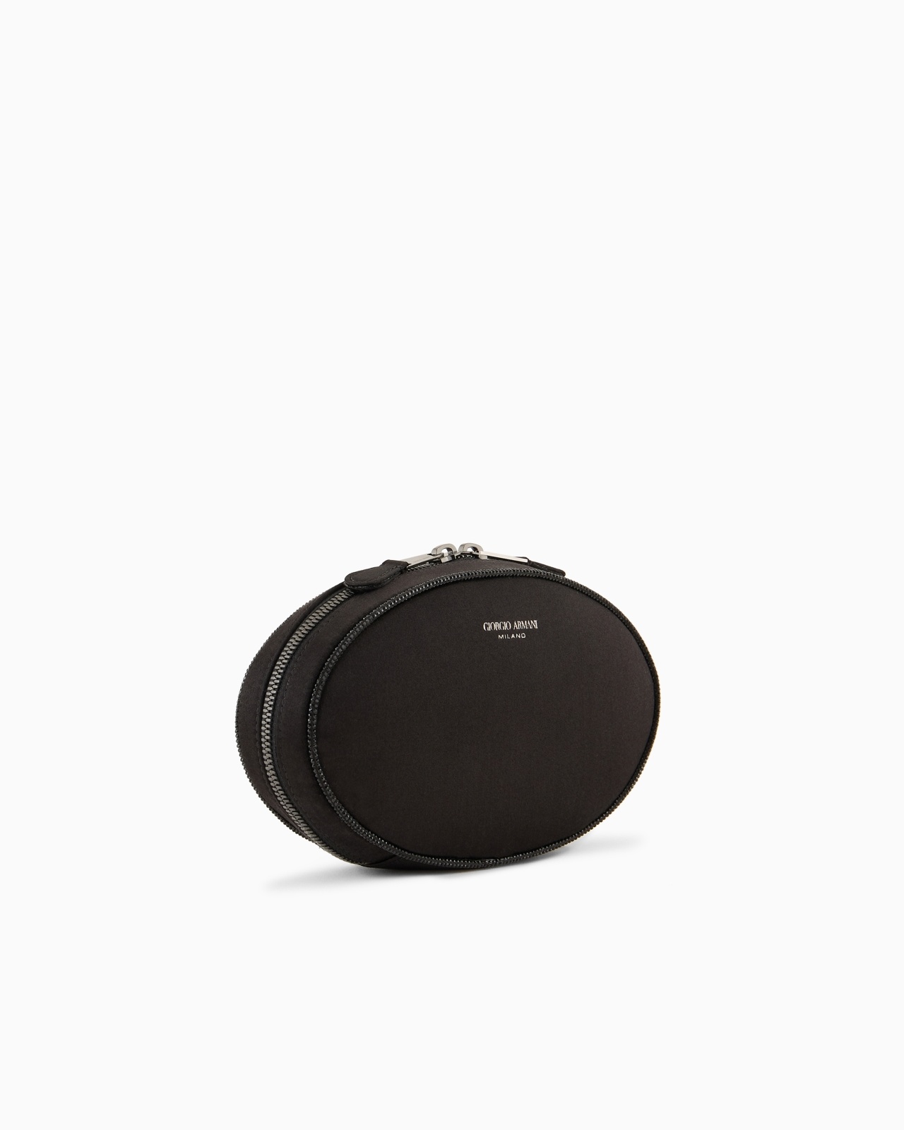 ROUND, SATIN CLUTCH BAG - 2